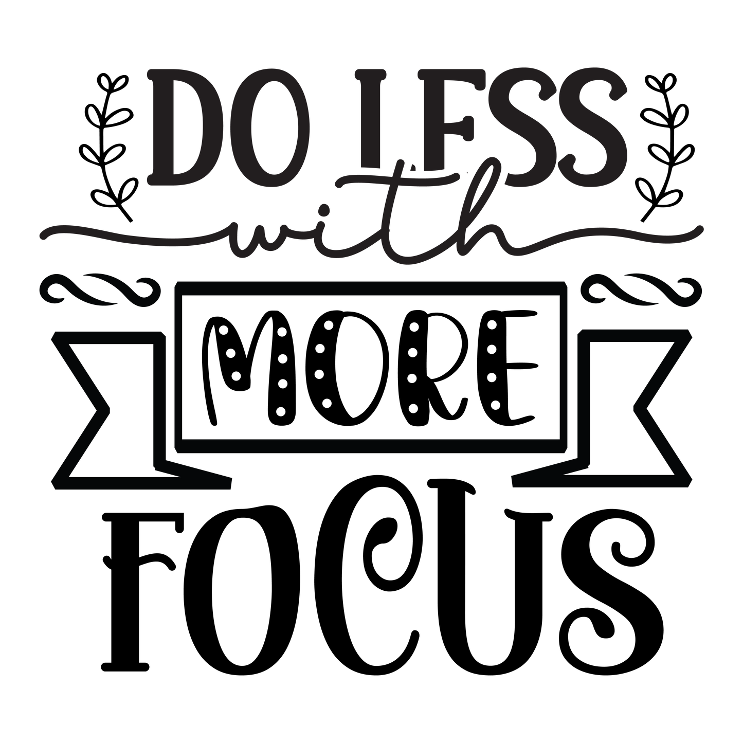 Do less with more focus